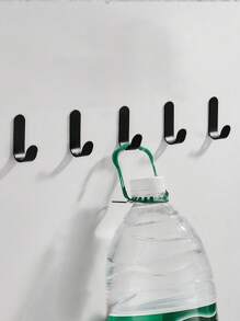 5pcs/10pcs Strong Adhesive Hooks, Wall Mounted Hooks For Bathroom Towel, Clothes Hanger, No Drill Required, Sticky Wall Hooks For Bathroom, Kitchen