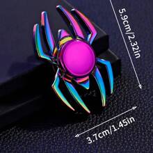 Colorful Spider Design Metal Finger Spinner, Metal Sensory - Stress Relief Desktop Toy, Suitable For Party Favors, Birthday Gifts And Stocking Stuffers - Christmas & Stocking Stuffers,Fidget Toys,Christmas Stocking Fillers,Christmas Stocking Fillers Teenagers,Squishy Toys,Men Stocking Fillers,Sticking Stuffers,Christmas Stocking Fillers Men,Hobbies,Stocking Stuffers,Stocking Fillers,Stocking Fillers Adults - Multicolor - View 3