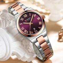 Curren CURREN Fashion Women Watch Top Brand Luxury Lady Girl Classic Wristwatch Stainless Steel Bracelet Strap Simple Original Waterproof Elegant Female Clock Gift 9095