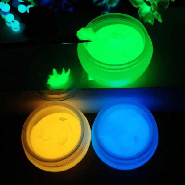 1 peça de tinta fluorescente de alto brilho, tinta artística luminescente à base de água que brilha no escuro, para atividades de grafite em bares