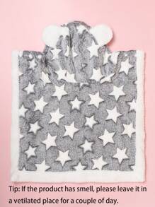 1件聚酯料連帽保暖可水洗且加厚天鵝絨睡衣,適用於小中型貓狗在秋冬在家睡覺(商品小,建議購買1~2個尺寸較大的) - 灰色 - 查看 7