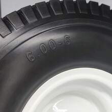 15x6.00-6 Flat Free Lawn Mower Tire With 3/4 & 5/8 Bearings, 3" Center Hub 15 Inch Solid Tire And Wheel For Lawnmower Garden Tractor Riding Mower, 15x6x6 Never-Flat Tire - màu đen - Xem 5