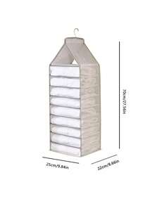 Hanging Wardrobe Trousers Clothes Storage Hanging Bag Clothing Separation Bag Extra Long Household Layered PVC Finishing Bag Box For Small Business Owners/Shops/Retailers - Multicolor - View 9