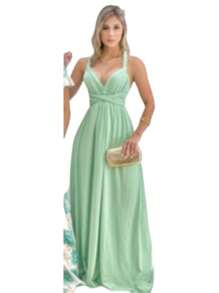 Party Dress Wedding Bridesmaid Graduation Multiforms - Lime Green - View 4