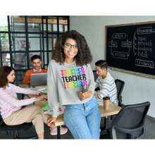 Teacher Repeated Rainbow Pattern  Mens T-Shirt