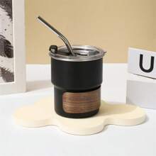 10oz New Fashion Outdoor Camping Tumbler Single Layer Step Cup Water Mug Tea Coffee Cup With Lid And Straw Portable Handhold Cup, 1pc, ,Ornamental,Reusable,Multi-Functional,Easy To Clean,Stylish,Exquisite,High-Quality,Custom,Personalized,Unique,Ideal Gifts For Him,Ideal Gifts For Her,Her,Boyfriend,Girlfriend,Dad,Mom,Family,Friends,Son,Daughter,School Students,Workers,Kids,Office,Tea Room,School,Home