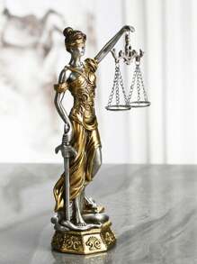 1 bức tượng Nữ thần công lý bằng nhựa, Phụ kiện trang trí, Thích hợp cho máy tính để bàn, giá sách trong nhà, văn phòng hoặc phòng học, Quà tặng ngày lễ - Nhiều màu - Xem 13