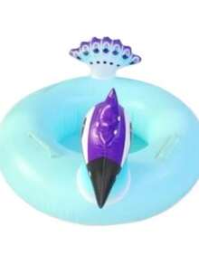 Inflatable Peacock Float - 深藍色和淺藍色底座 - 查看 3