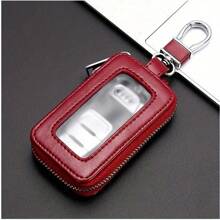 1pc Premium PU Leather Universal Car Key Fob Case - Stylish Holder For Remote Key Fob Water-Resistant And Scratch-Proof - Four Colors Available: Burgundy Black Blue Brown Key Storage Car Key Cover For Men Mini Wallet - Multicolor - View 13