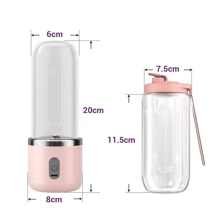 Multi-Functional Juice Cup  Blender Mixer,  Squeezer Press Machine Extractor Perfect For Vegetables, Fruits, And Milkshakes - Pink - View 4