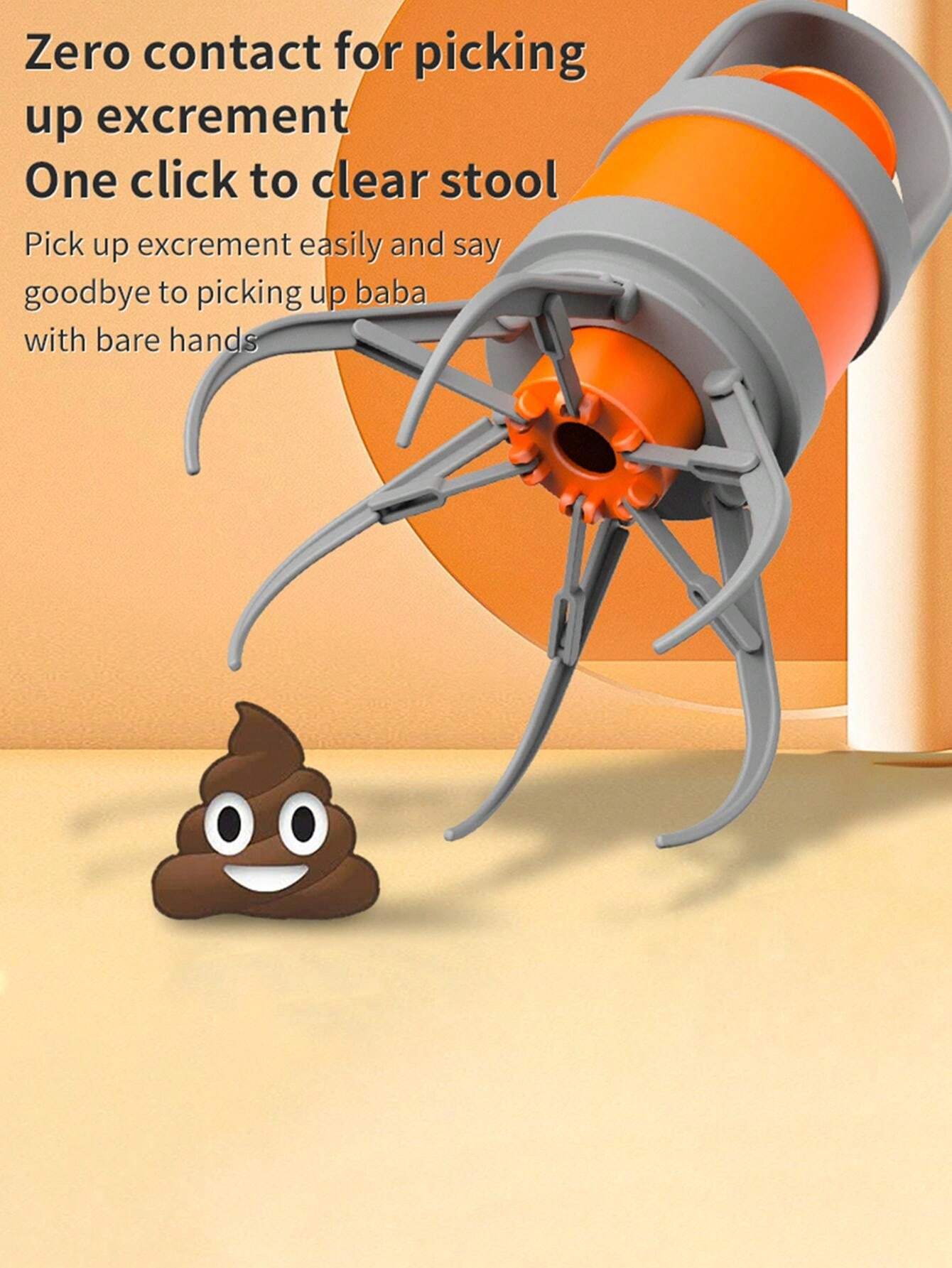 Pet Pooper Scooper With Waste Bags, Portable Dog Poop Picker Cleaner