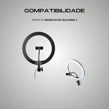 10 Inch 26cm LED Ring Light Illuminator For Cell Phone - trắng - Xem 9