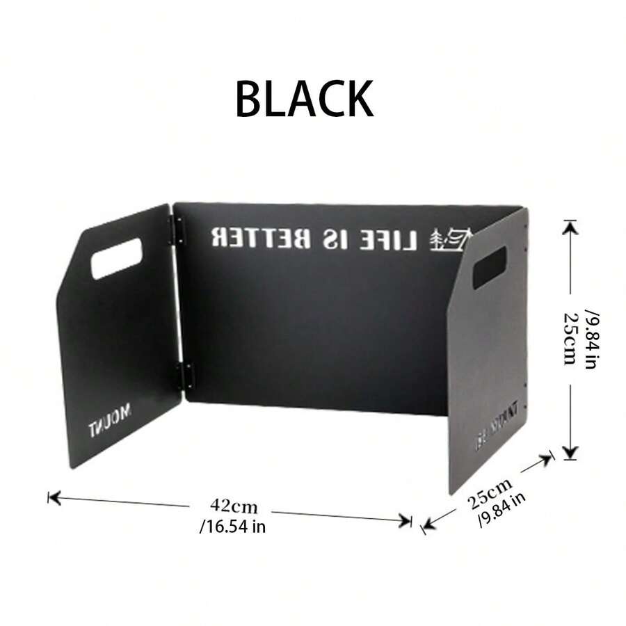 Outdoor Stove Wind Shield Board, Camping Windproof Cover For Cartridge