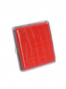 1 件男士多色皮革时尚便携式烟盒，适合男女日常使用，发饰，吸烟配件，香烟储存，烟嘴盒，Sigaretten Doos - 彩色 - 查看 8