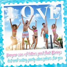 Innconee 21 Inch Floating Pool Letters, Pool Foam Letters Large Foam Letters Pool Floats Letter Set Wedding Pool Foam Letters For Wedding Anniversary Engagement Party Pool Decoration Sign (Love) - Nhiều màu - Xem 4