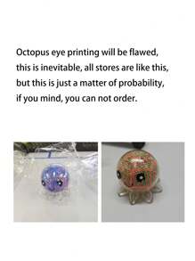 Set de 6/4/2/1 piezas- Pelotas antiestrés de pulpo esponjoso, juguetes sensoriales y antiestrés para adultos, pulpos de colores para alivio sensorial, pelotas antiestrés de pulpo como relleno de canastas, obsequios y recuerdos para fiestas, calabazas, Halloween, Navidad y talla grande. - pulpo - Ver 8