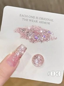 MISS SHAKA 10ml Gel Nail Polish Nail Art Pink Blue Explosion Flash Glitter Star Chasing Month By Month Flash Platinum Gel Nail Polish 2025 New Autumn And Winter Online Red Popular Whitening Nail Shop Exclusive For Women & Girl Holiday Gift.