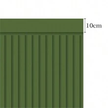 Enchanting Forest Green Adhesive Slatted Wallpaper With Stripe For Half Wall - màu xanh lá - Xem 4