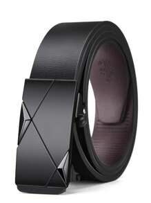 1 pieza/2 piezas/3 piezas Cinturón con hebilla automática para hombres, diseño sin dientes, adecuado para uso al aire libre, trajes casuales y un imprescindible para hombres. Verano, escuela, otoño, Halloween