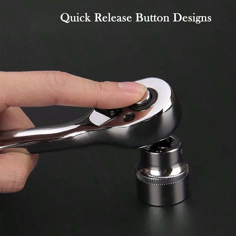 12pcs Socket Wrench Set, Multifunctional Tool Ratchet Quick Repair Car