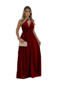Party Dress Wedding Bridesmaid Graduation Multiforms - Color caoba - Ver 3
