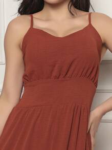 Long Dress With Lining - Gỗ đỏ - Xem 3