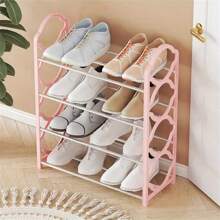 4-Layer Shoe Rack Organizer, Suitable For Wardrobes, Made Of Stainless Steel Material. The Shoe Rack Is Suitable For The Front Entrance And Foyer. The Floor Shoe Rack Cabinet Is Easy To Install And Saves Space. The Independent Shoe Rack Storage - Multicolor - View 8