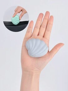 1 个贝壳形药盒，包装盒，药丸储存，面霜盒，便携式药盒，戒指耳环和耳环储存，储物盒圆形椭圆形方形药盒旅行应急包医务助理露营医疗药盒药丸盒药丸收纳盒药丸容器塑料容器 - 彩色 - 查看 4