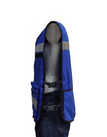 BRIGADE TYPE INDUSTRIAL SAFETY VEST 2XL - 藍色 - 查看 4