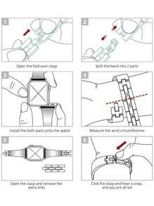 1 Dây đeo đồng hồ tích hợp bằng da kim loại thời trang dành cho cả nam và nữ tương thích với đồng hồ Apple 40mm Ultra2 49mm 38mm 40mm 41mm 42mm 44mm 45mm 46mm dành cho nam và nữ Vòng đeo tay tương thích với đồng hồ Series 10 SE 9 8 7 6 5 4 3 2 1 Phụ kiện đồng hồ Apple - Hoa hồng vàng - Xem 4