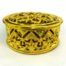 Florida Souvenir 12 Pieces - Round Jar With Gold Lid For Wedding Party, Wedding Gender Reveal Party - 金色 - 查看 3