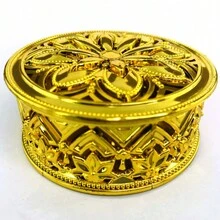 Florida Souvenir 12 Pieces - Round Jar With Gold Lid For Wedding Party, Wedding Gender Reveal Party - 金色 - 查看 7