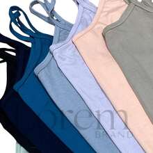 Women's Visco Lycra Premium Strappy Blouse, Assorted Colors, Summer, 1 Unit - 鈷藍 - 查看 4