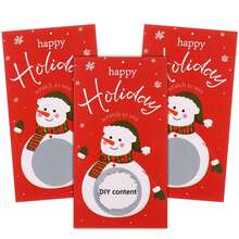 Christmas Scratch Off Cards Stickers Christmas Party Games Vouchers Festive Raffle Tickets Holiday Business Prize Drawings For Ki Ds Adults Families Events Groups - Multicolor - View 1