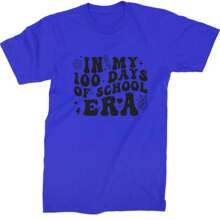 In My 100 Days Of School Era Mens T-Shirt - Kẹo dẻo nhuộm màu - Xem 5