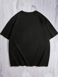 Men's Smile Hooded T-Shirt Premium Cotton Shirt - màu đen - Xem 2