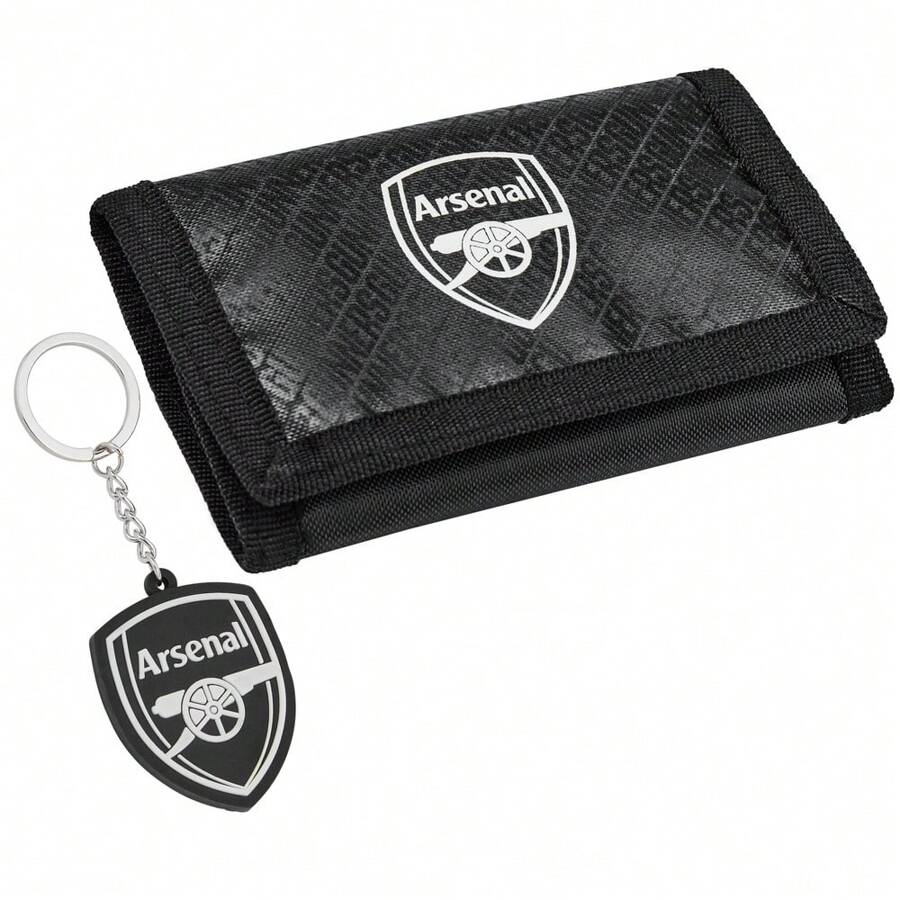 Arsenal F.C. Sports Fan Trifold Wallet Accessories Set Card Slots & Coin Pocket Supporters Gear Football Gift - one-size - View 1