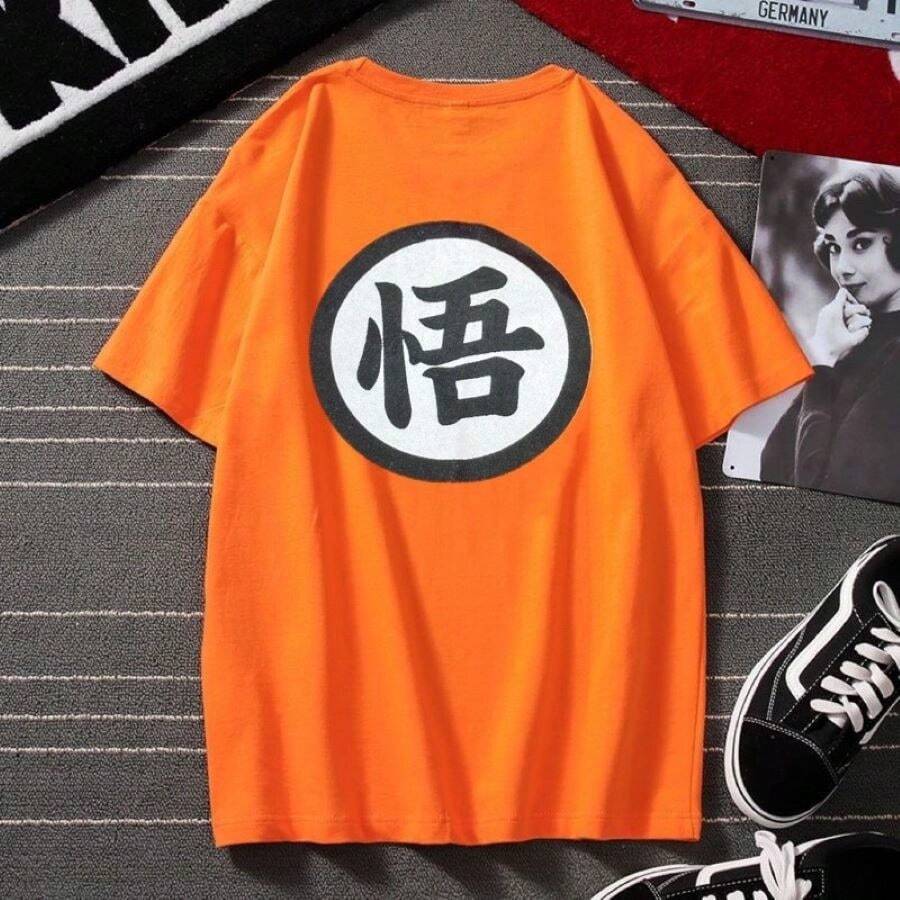 T-Shirts Men's Shirt [Wu] Plain Yarn 30.1 Orange - 橘色 - 查看 1