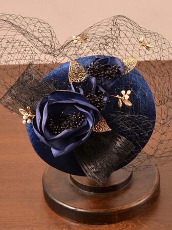 法式女士时尚小帽子，适合新娘拍照，舞会，头饰，女士英伦风帽子，礼帽，贵族帽子，复古帽子，蝴蝶结帽子，生日聚会头饰，宴会服装帽子，黑色礼帽，赛车帽，正式帽子，大帽子，女士优雅小帽子