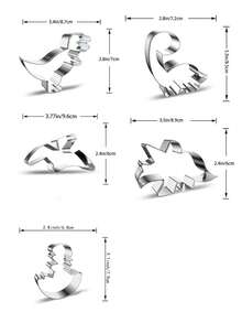 卡通恐龙系列霸王龙和翼龙不锈钢饼干/蛋糕切刀模具，DIY 烘焙 - 餅乾模 - 查看 2