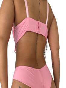 Imported Elisa Lingerie Set In Assorted Colors - Hồng - Xem 2