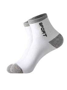 30 Pairs Of Men's Crew Socks That Absorb Moisture And Sweat, Thigh High Socks,White Socks,Long Socks,Black Socks,Are Soft, Breathable, And Have Anti Slip Threads. They Are Designed For Sports, Leisure, Home, Business, And Can Be Worn In All Seasons. Colors Are Random