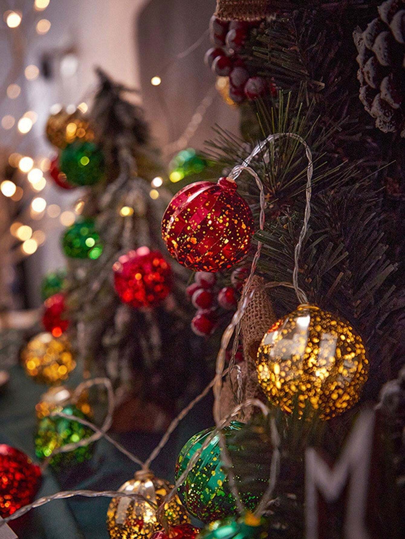 Christmas Tree Lights, Christmas Light Strings, 3M/118inch Christmas