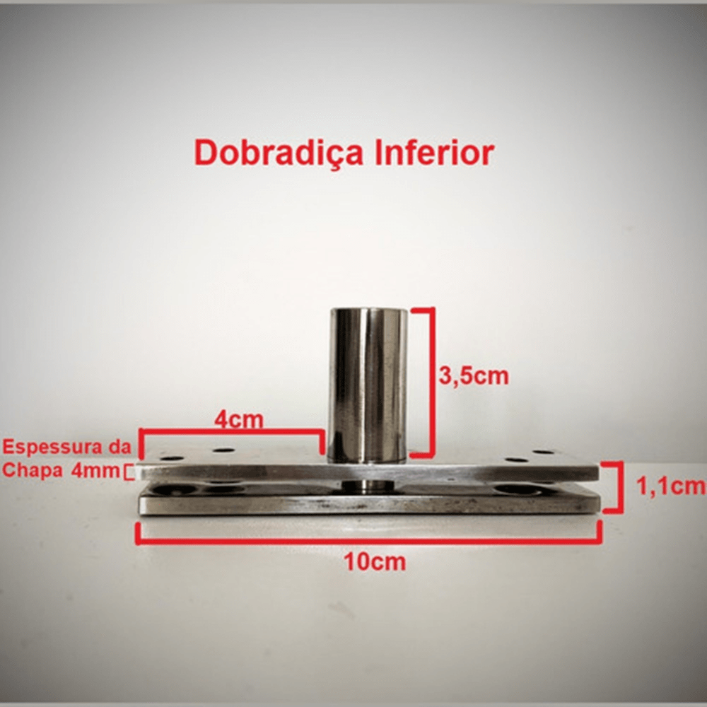 Large Pin Pivot Hinge For Wood And Aluminum Doors 350kg Stainless Steel