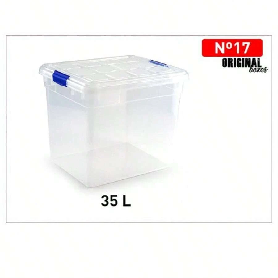 Cajas De Storage De Plastico, 16L/25L/35L/60L, Libres De BPA, Accessories For The Organization Of The Home And The Food Storage, Accessories For The Kitchen And The Dormitory - 40*30*35CM - 查看 1
