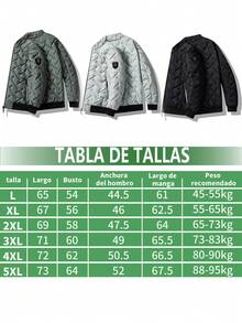 Men's Warm Solid Color Zipper Pocket Jacket, Autumn And Winter Windproof High-Neck Casual Biker Jacket, Fashionable Thick Long-Sleeved Jacket. - 黑色 - 查看 4