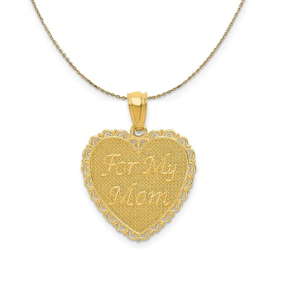 The Black Bow 14k Yellow Gold For My Mom Necklace SHEIN USA