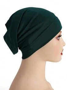 1pc Women's Modal Solid Color Tube Hijabs Elastic Undercap Headband For Abaya Daily Under Cap Women Veil - Multicolor - View 27