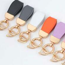 1pc Personalized Microfiber Leather Multicolour Keychain - Durable, Customized Engraved Name Minimalist Car Keychain, Ideal Gift For Women And Man,Customized Keychains & Accessories,Easy Comfort - Multicolor - View 7