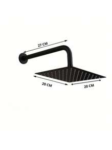 Shower Heads - Czarny prysznic z zakrzywionym ramieniem - Zobacz 10